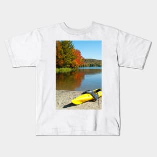 Yellow Kayak Kids T-Shirt